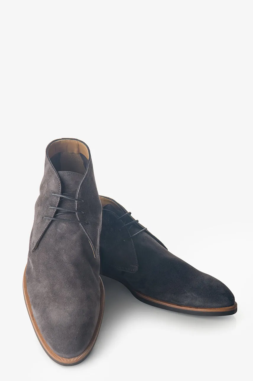 Autumn Cool David August Suede Chukka Boot in Lavagna Blackboard