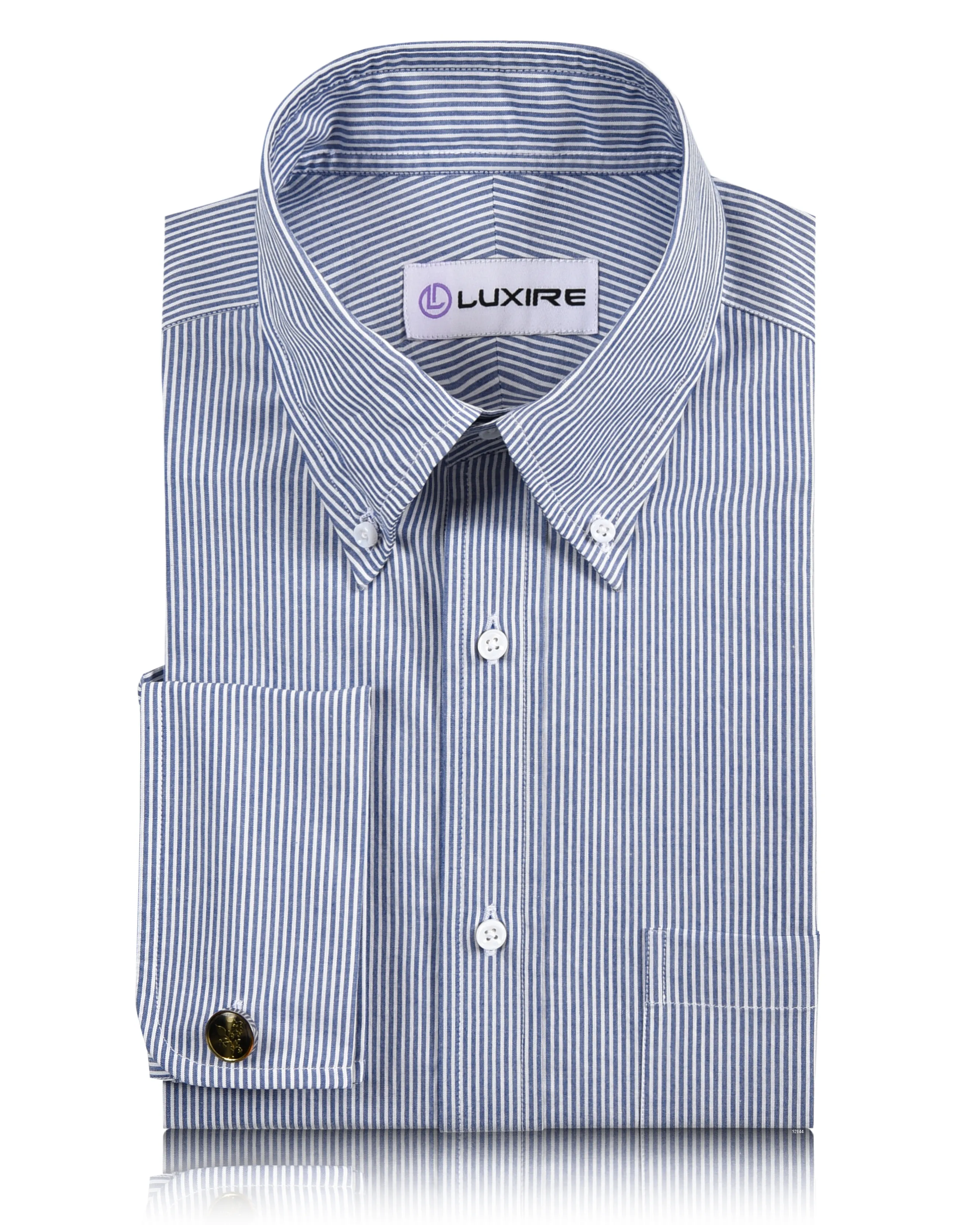 Wardrobe Staple Navy Blue University Stripe Oxford Shirt