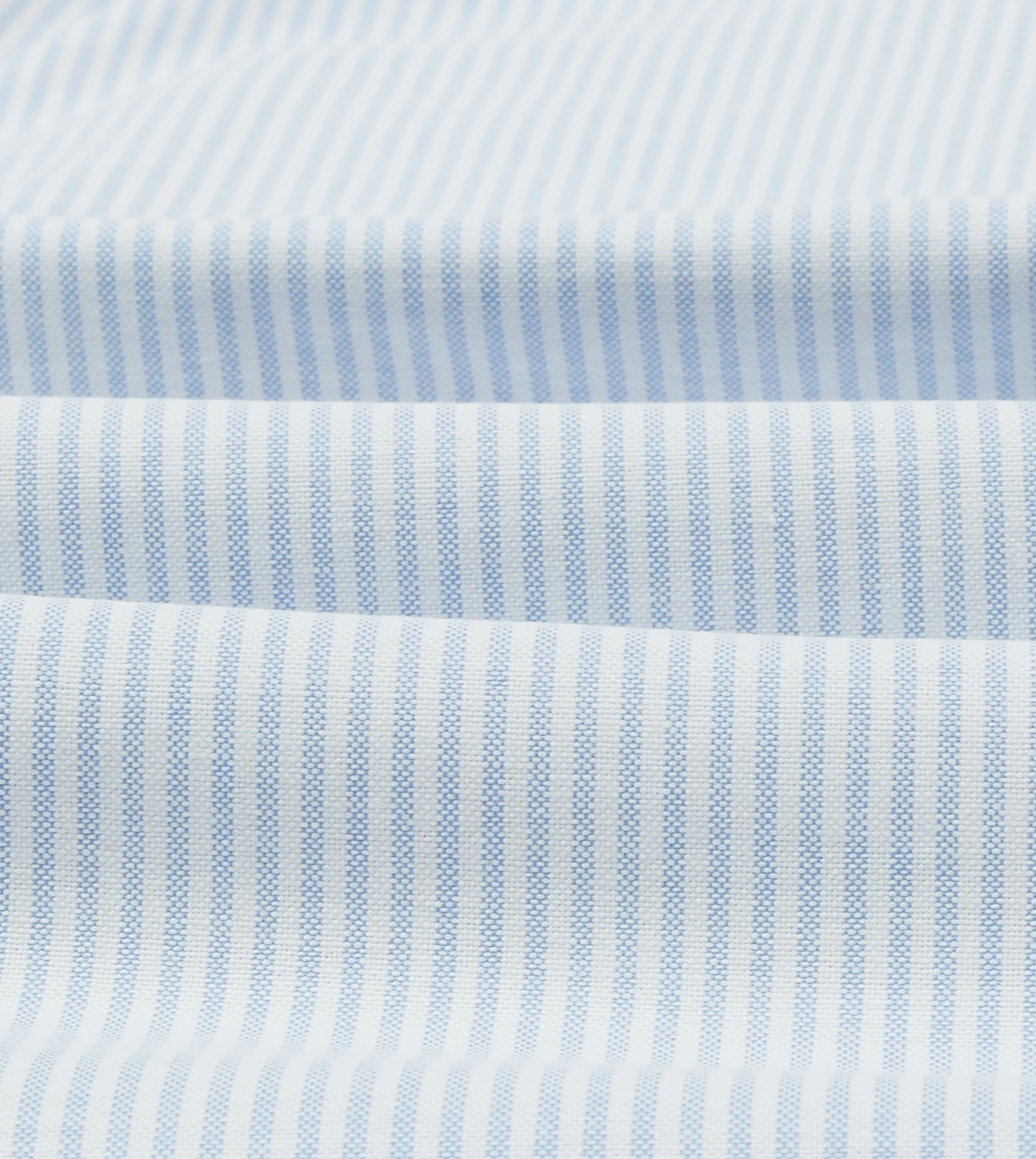 Seasonal Trend Outdoor Adventure Blue Ticking Stripe Oxford Cloth Button-Down Work Shirt