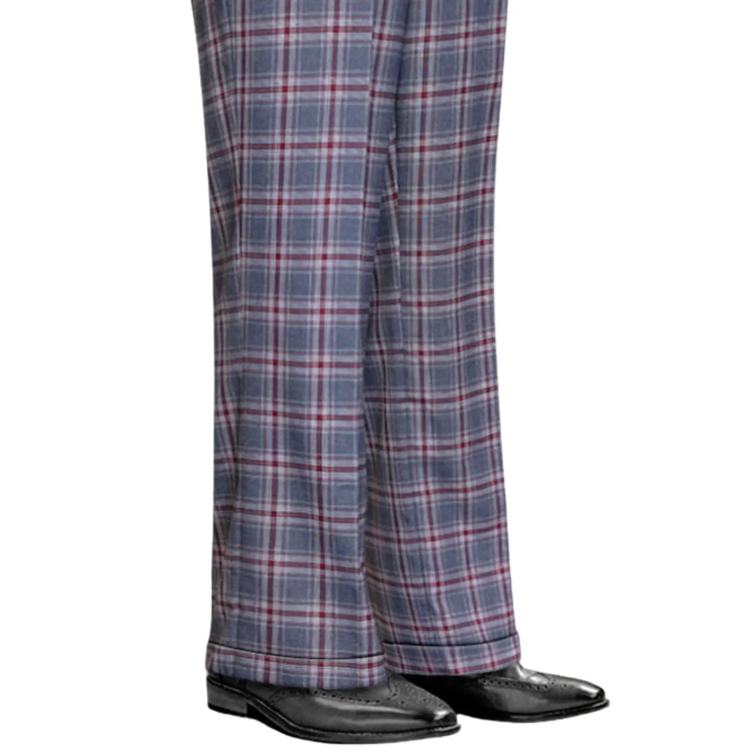 Functional Layer Comfy Movement Fit Titania Collection: Charcoal Plaid Wide-Leg Pants