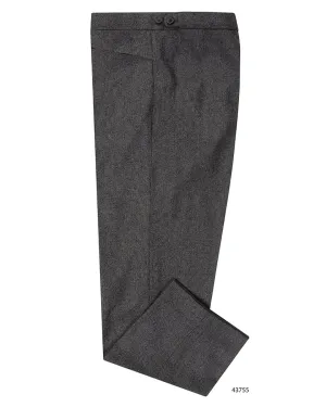 VBC Super 120's Flannel Mid Grey Mini Houndstooth checks Soft Wear Snag Proof Fabric