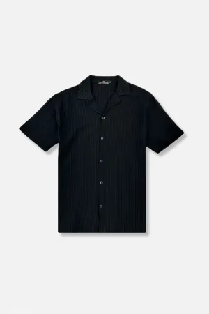 Darnold Seersucker Revere Collar Shirt Permanent Crease