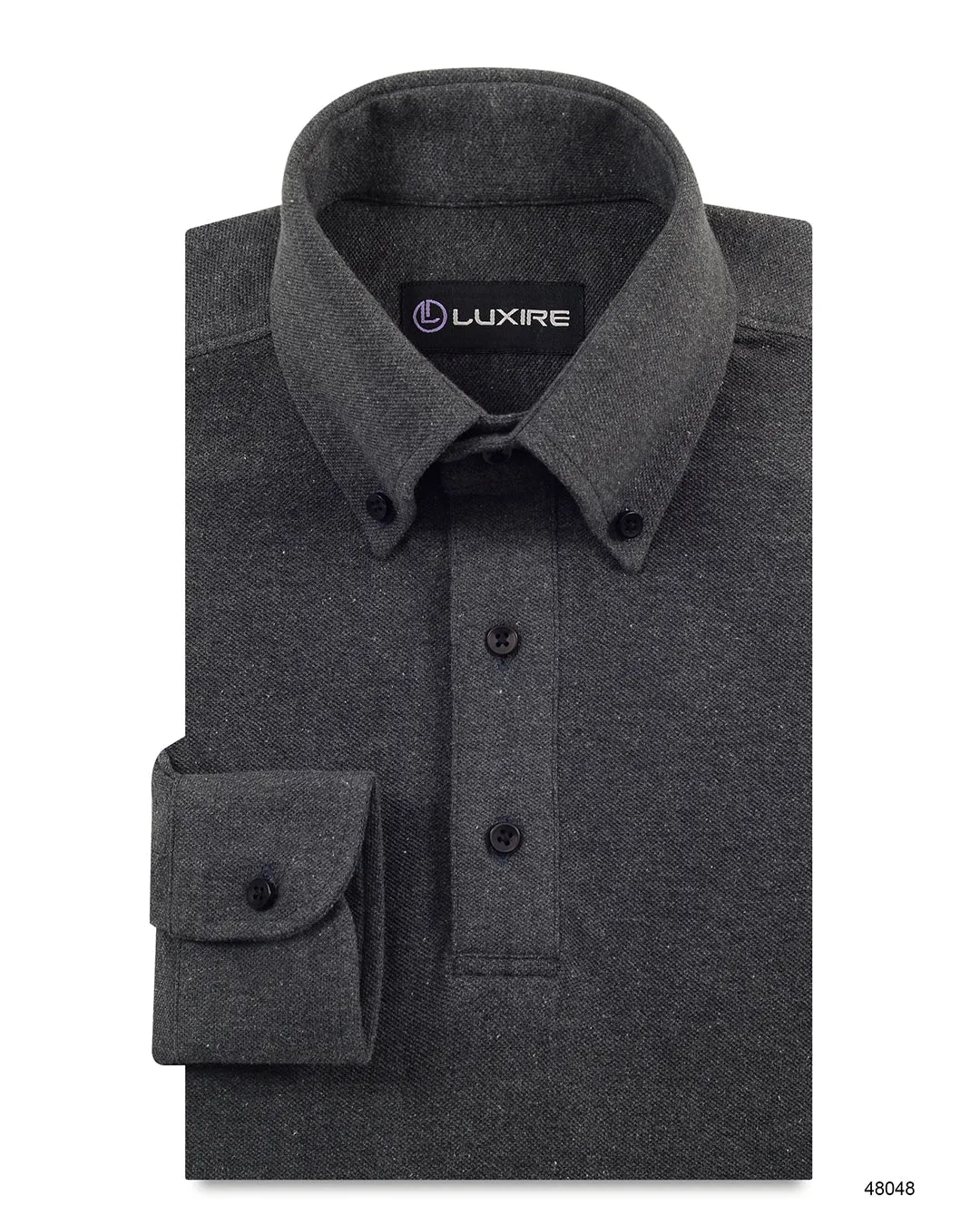 Lead Grey Polo T-shirt Smart Office