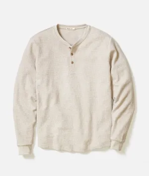 Regal Glow SweatAbsorbentLining Waffle Henley - Oatmeal