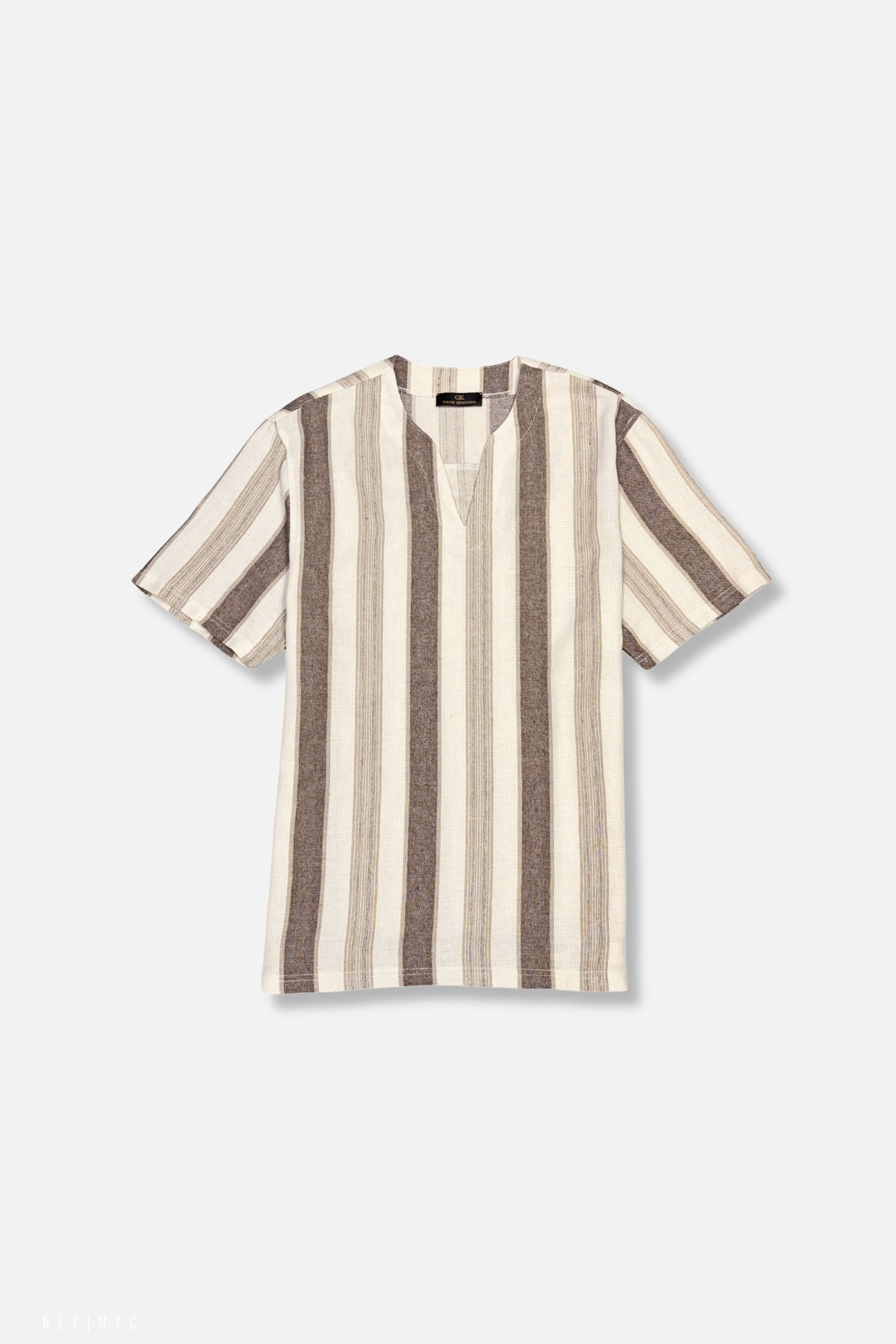 Timeless casual wear D'Antoni Slit Collar T-Shirt