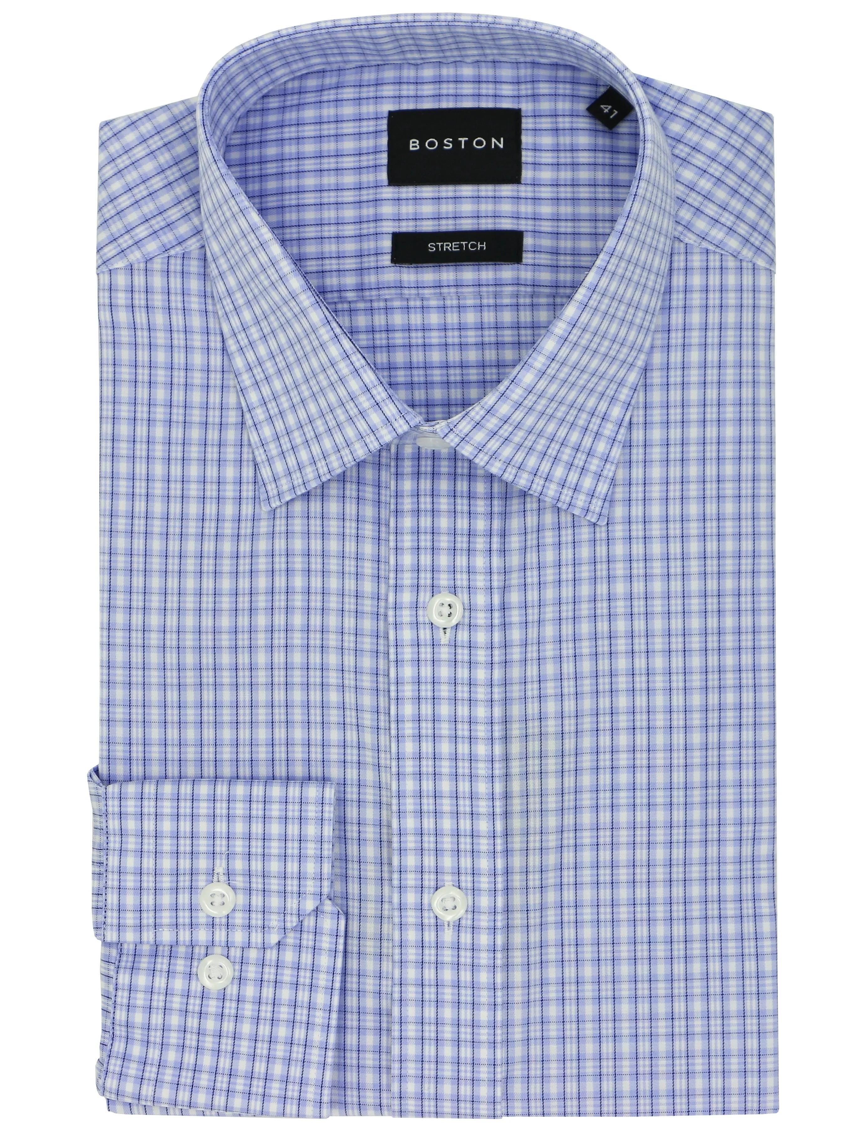 Liberty Business Blue Checked Shirt Poolside Lounge