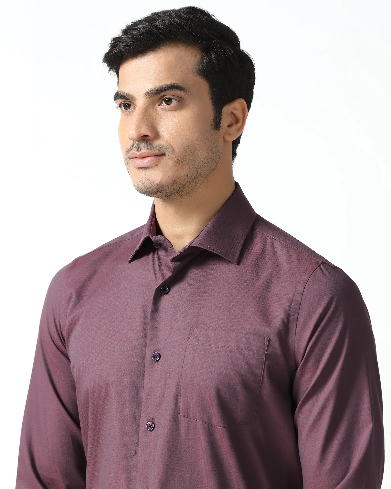Red Textured Shirt - Zander Flexible Shoulder Construction