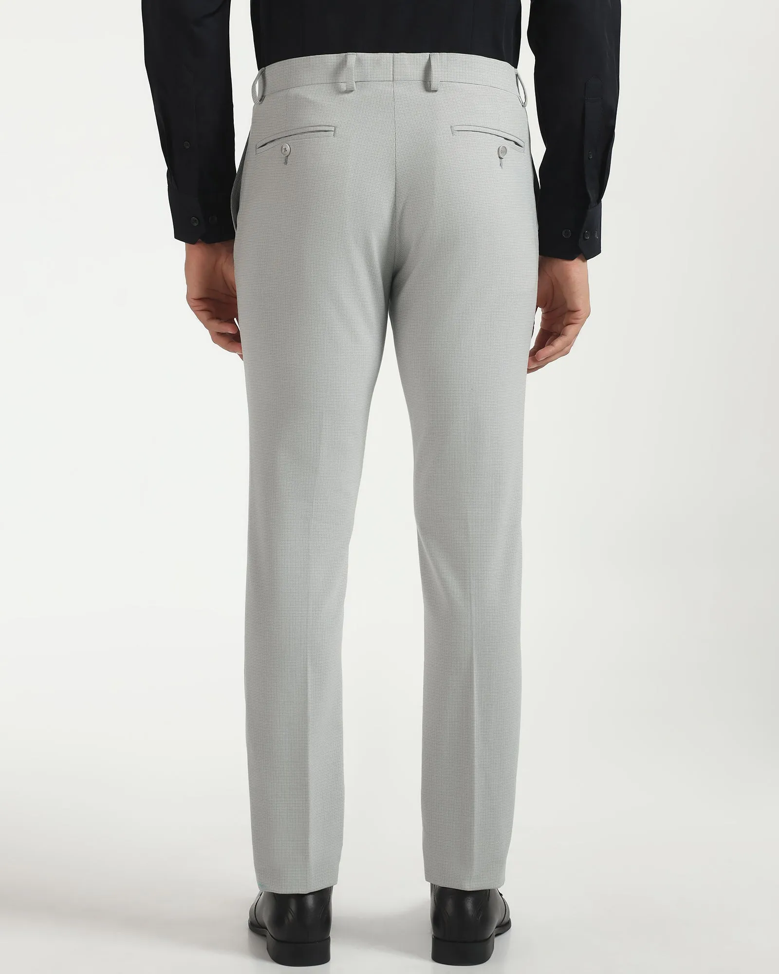 Slim Fit B-91 Formal Olive Textured Trouser - Tom EcoFriendlyMaterial