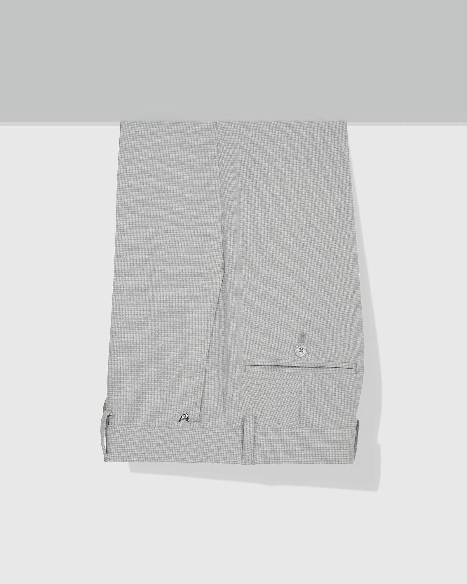 Casual Flex Moisture Wicking Technology Slim Fit B-91 Formal Olive Textured Trouser - Tom