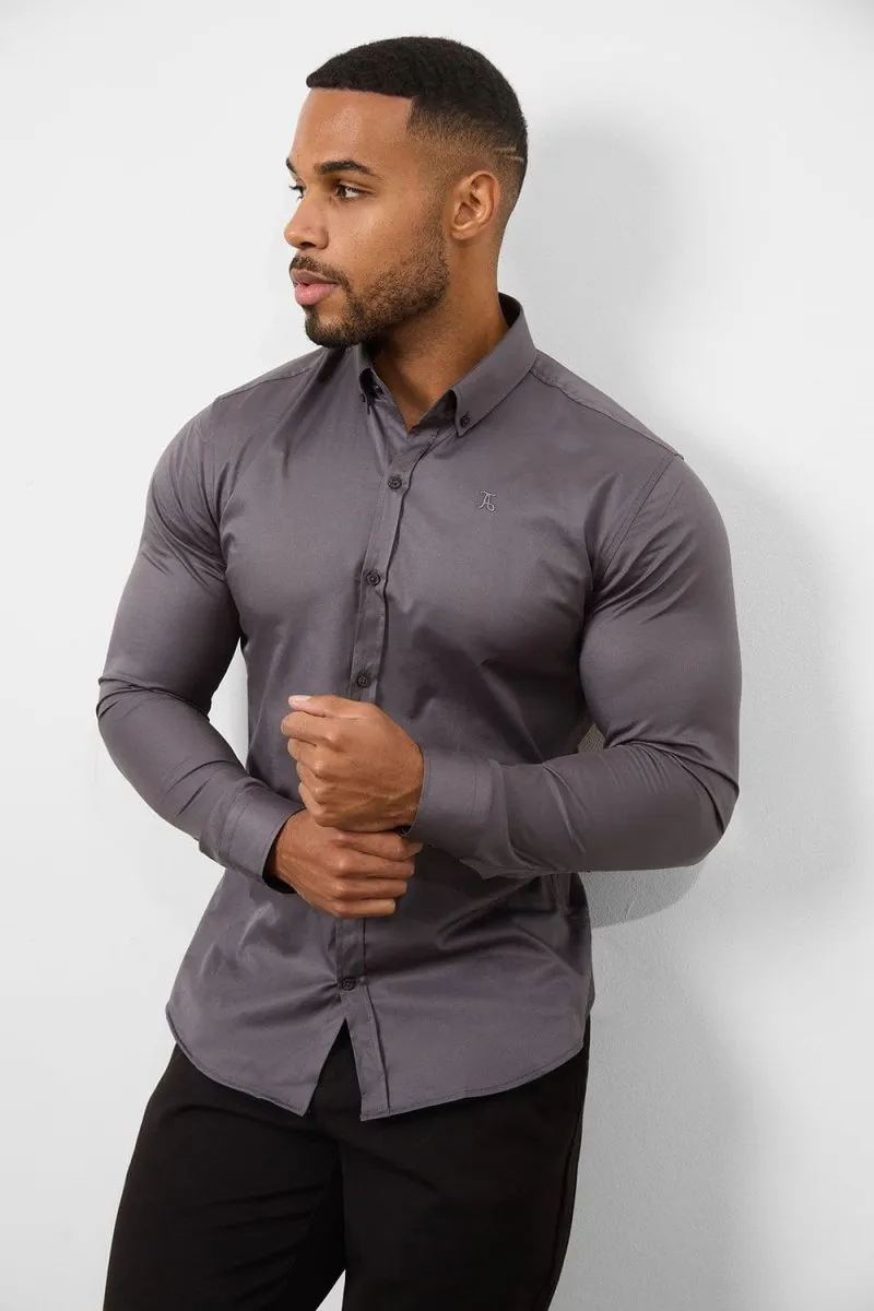 Athletic Fit Signature Shirt 2.0 in Grey Lightweight Layers