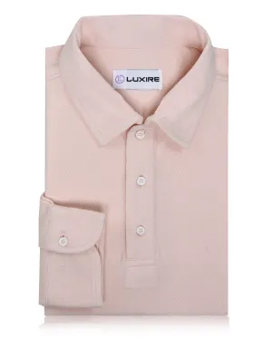 GarmentWashed Texture Everyday Layers Aria Pink Polo