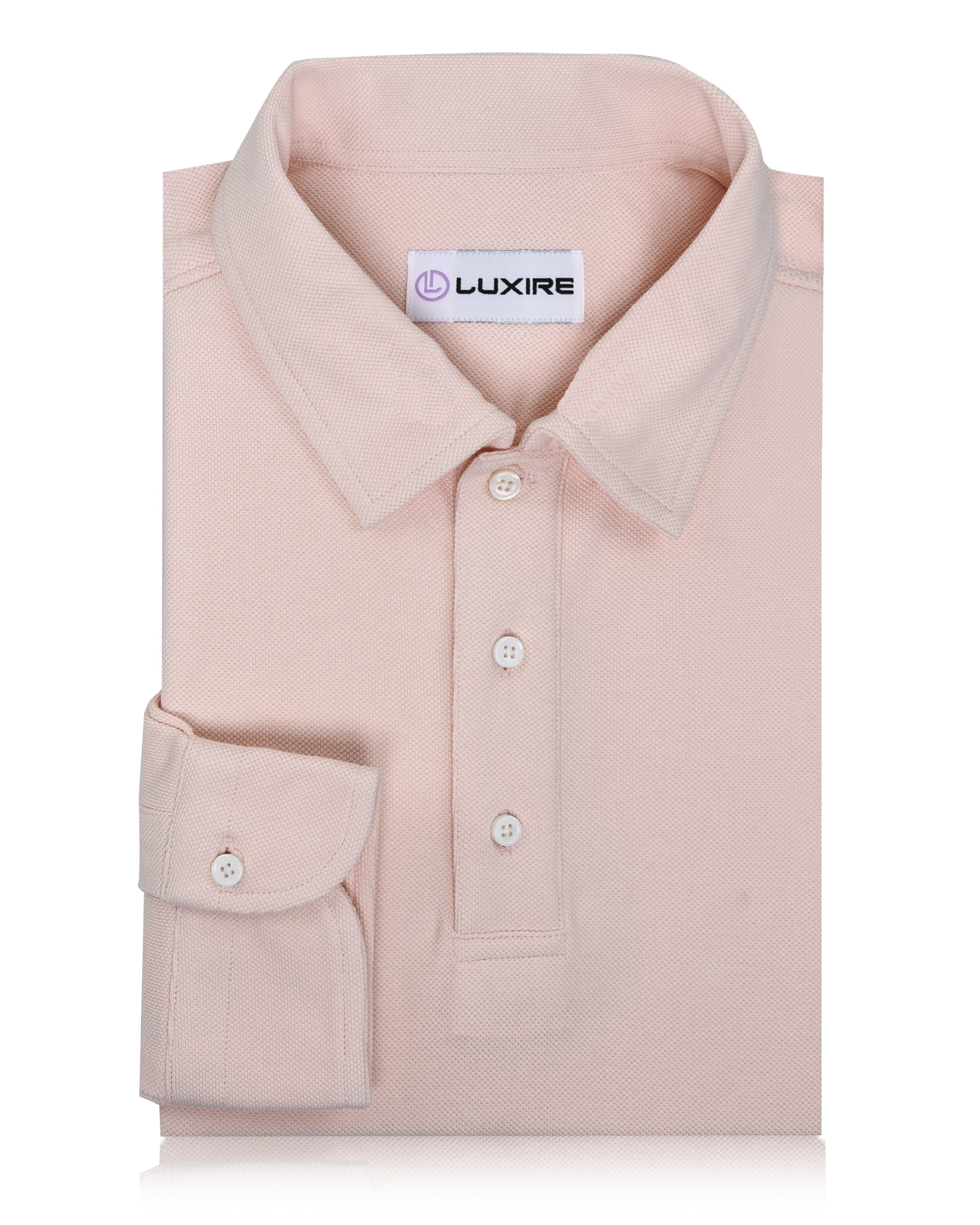GarmentWashed Texture Everyday Layers Aria Pink Polo