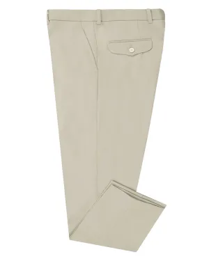 Mid-rise fit Anti Static Finish EThomas: Golf Pants - Stone Cavalry Twill
