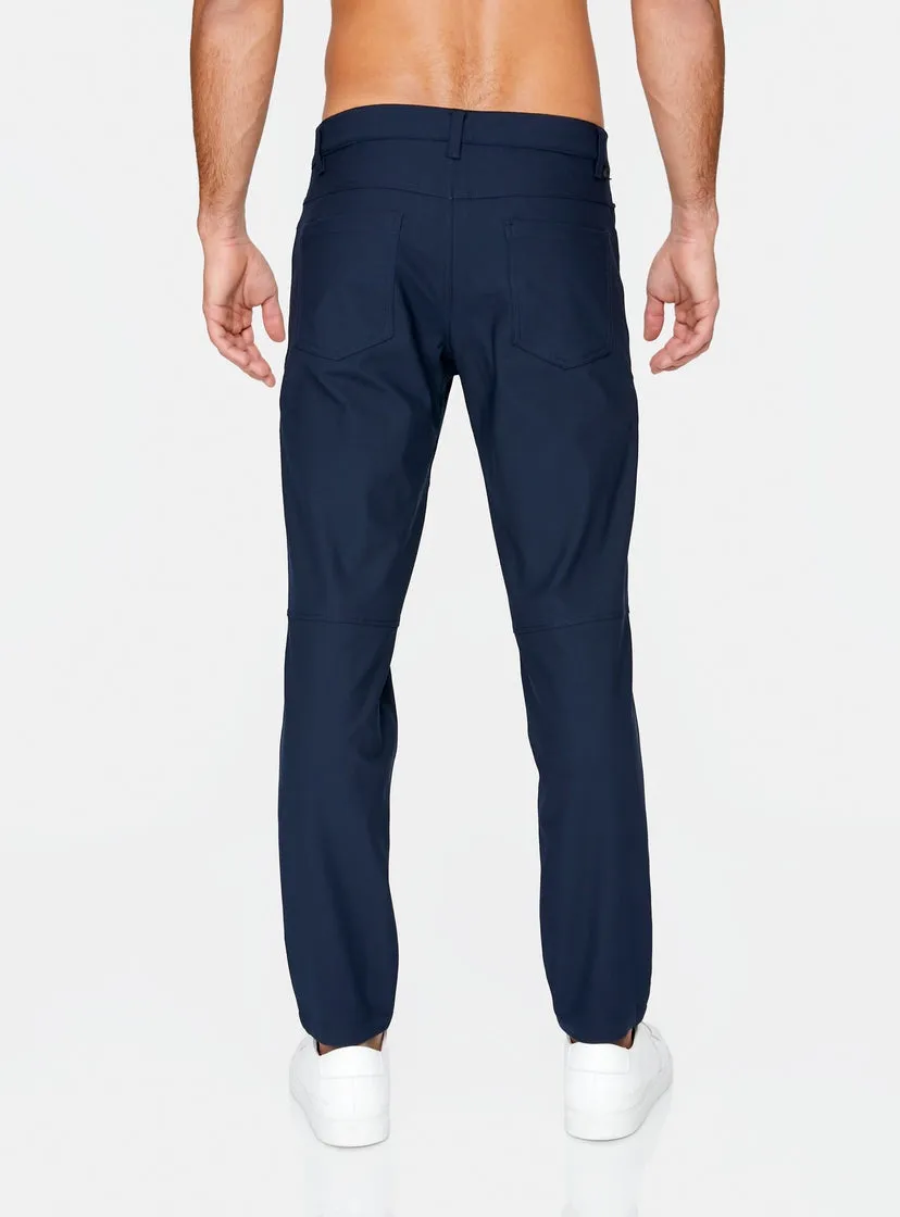 7 Diamonds Infinity 7-Pocket Pants in True Navy Cozy Touch