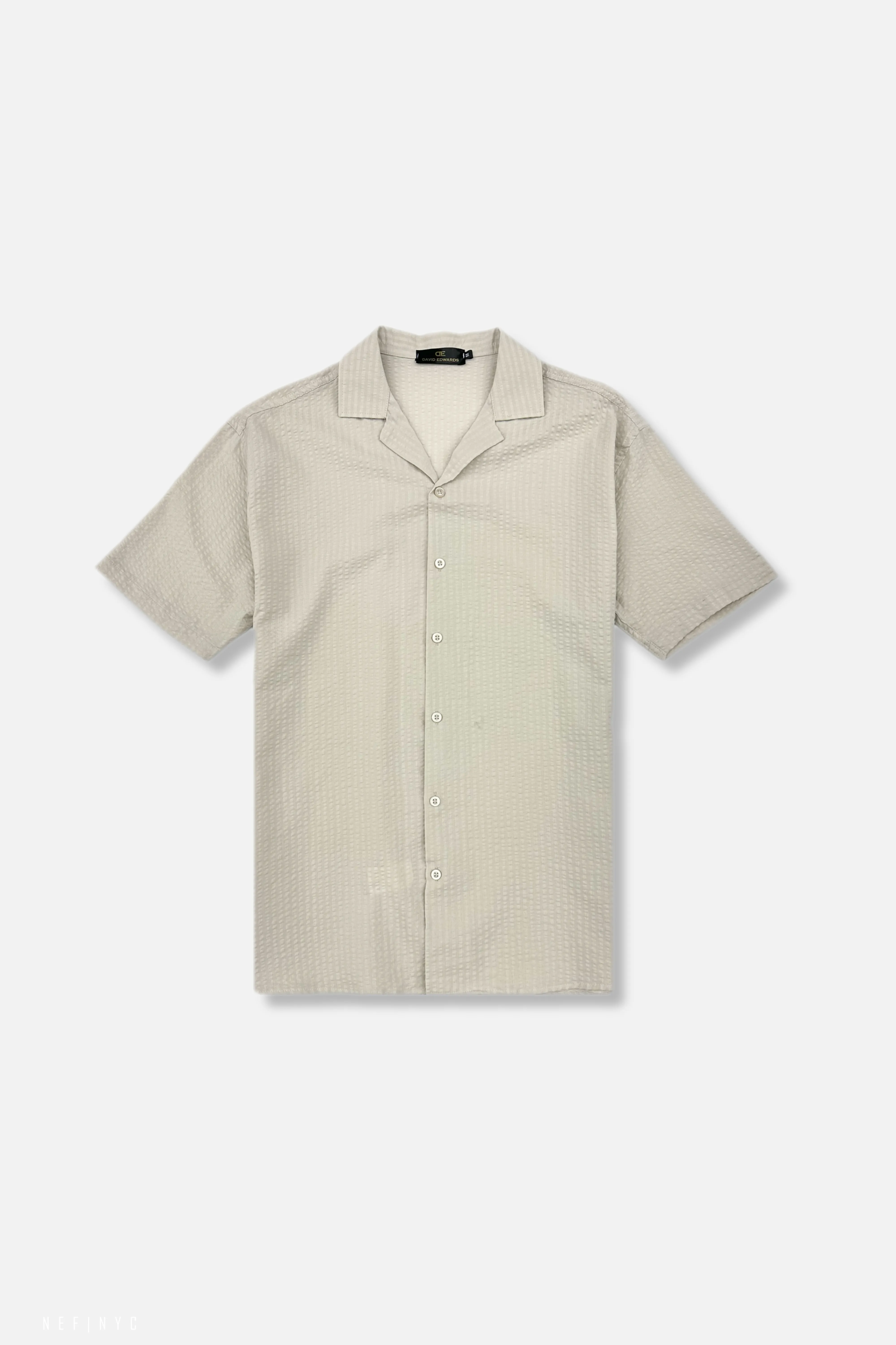 Darnold Seersucker Revere Collar Shirt QuickDrying