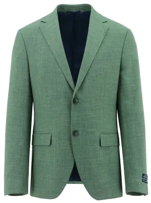Flexible Comfort Hard Cover Lazio Green Wool Blend Sports Jacket