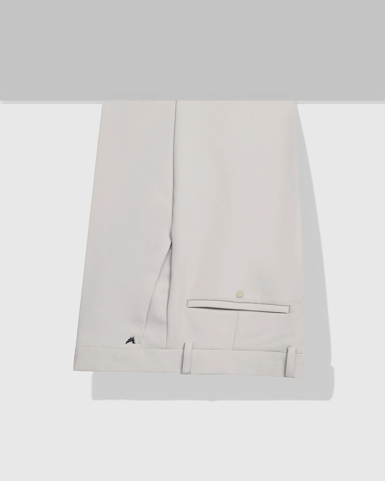 Quick Slip TechPro Slim Fit B-91 Formal Beige Solid Trouser - Ashley