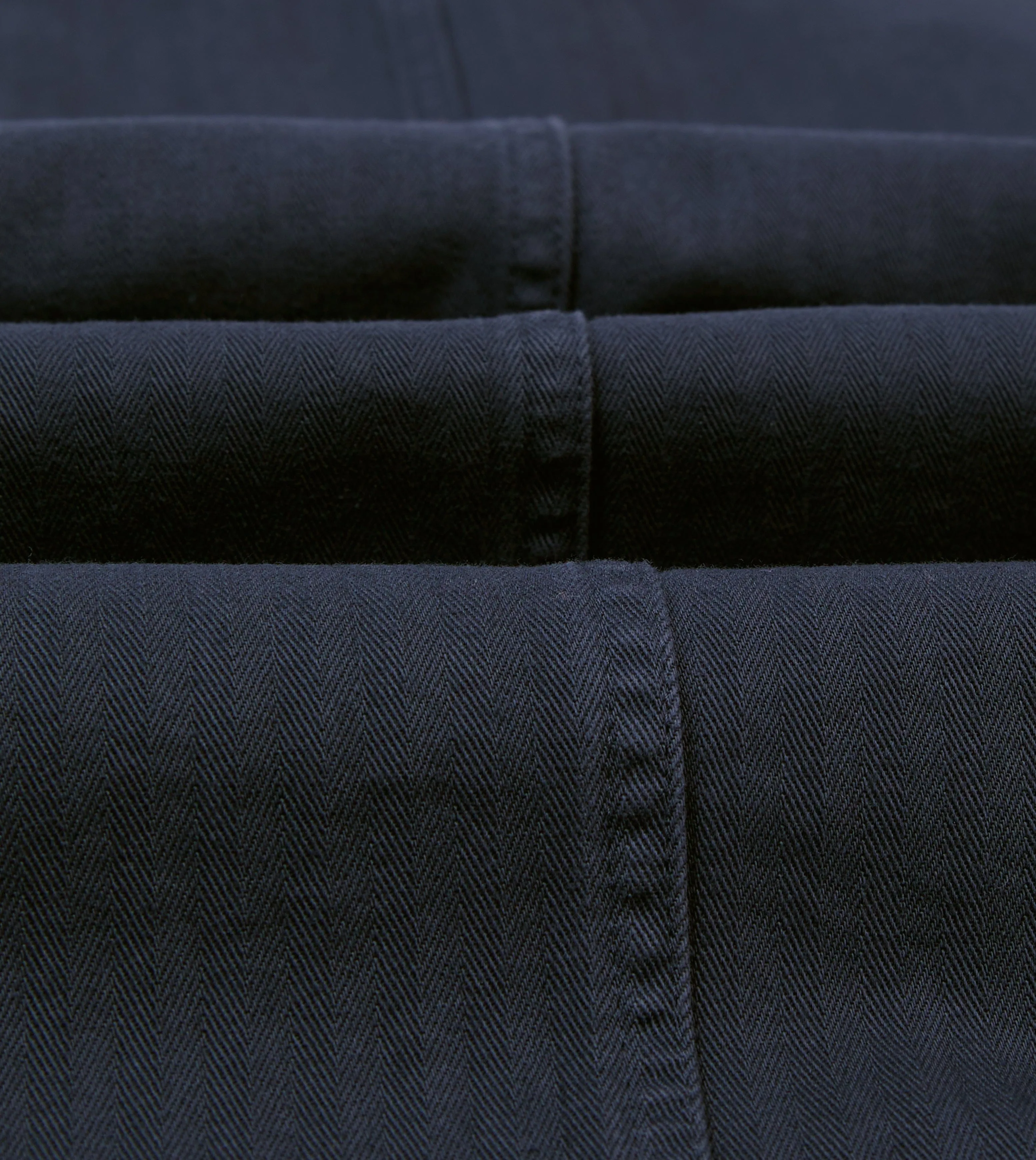 Navy Herringbone Cotton Games Blazer Mk. I Non Restrictive Cut Green Material