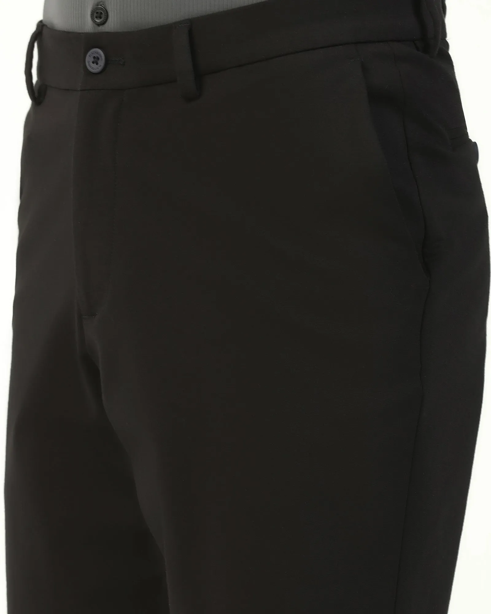 Timeless Look TechPro Casual Black Solid Shorts - Serry