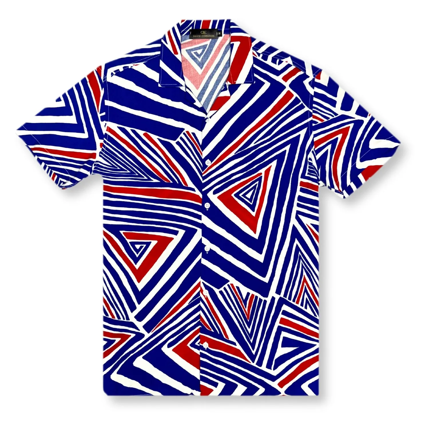 Deford Tropical Resort Revere Collar Shirt PressureRelief Seams Machine Fit