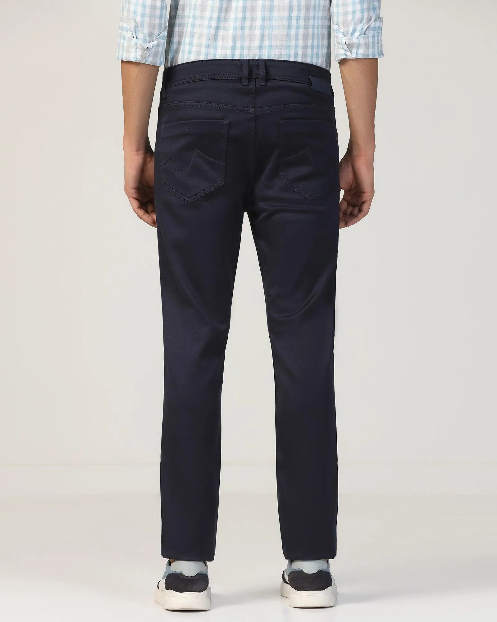 Outdoor Enthusiast Premium Home Comfort Bleed Zero Slim Yonk Fit Navy Jeans - Abto