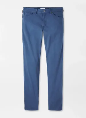 All Around Fit Peter Millar Signature Sateen Five-Pocket Pant in Navy