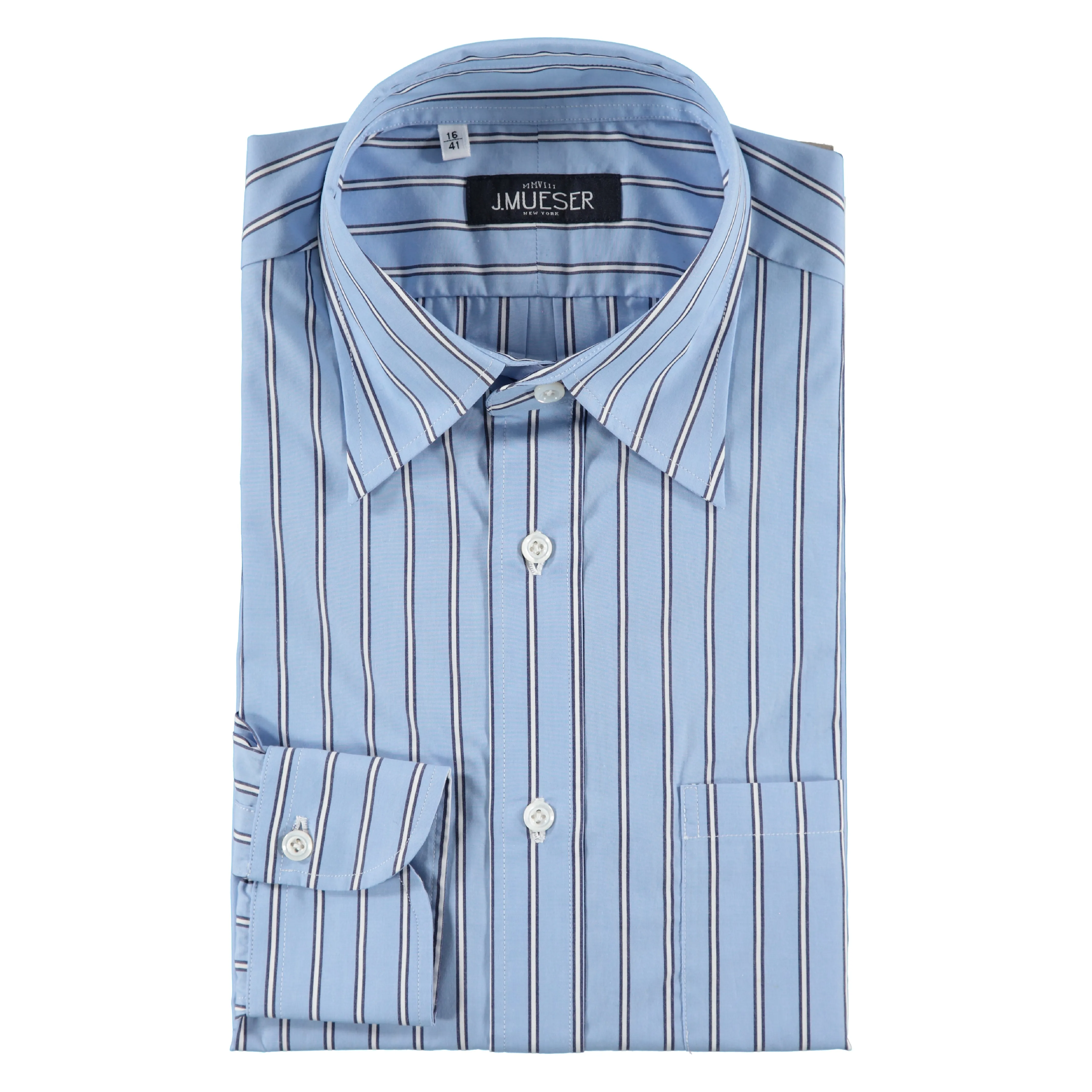 Boho Light UVProtection Coating Navy and Light Blue Stripe Carter Shirt