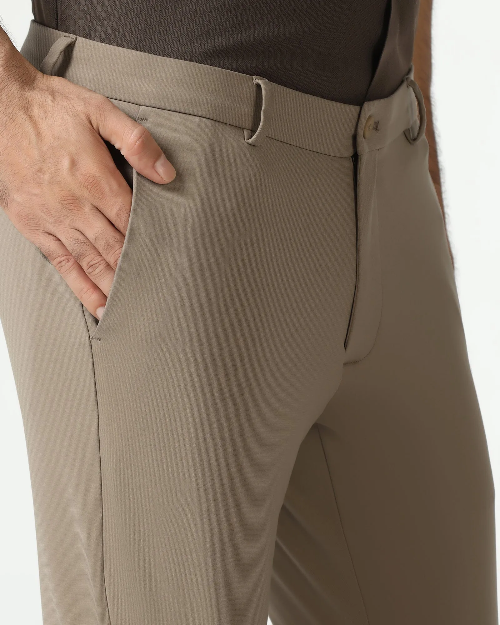 Khaki Techpro Solid Khakis - Ziea Simple and Cozy Fashion Comfort Wear