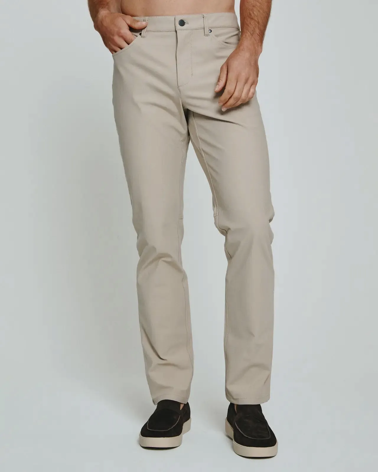 Reinforced Stitching 7 Diamonds Infinity 7-Pocket Pant in Oat