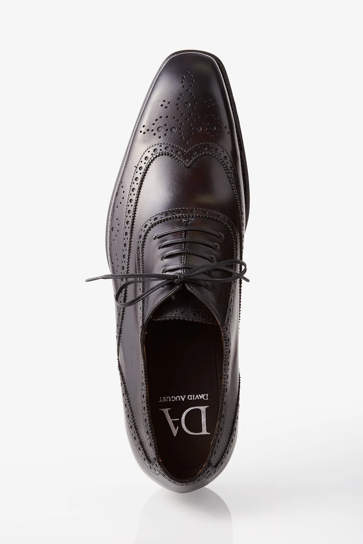 All Terrain Health Focused David August Leather Wingtip Brogue Shoes in Light Brown