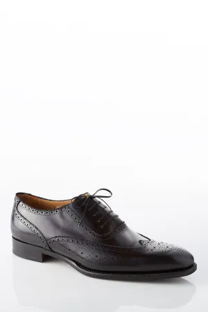 David August Leather Wingtip Brogue Shoes in Light Brown Ultra Light Cushioning Kind Glow