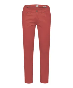 Brax Chuck Marathon 5-Pocket Pant in Coral High-waisted fit Light support