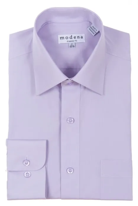 Modena Classic Fit Regular Cuff M300CL0R Lavender Tailored Fit Versatile Design