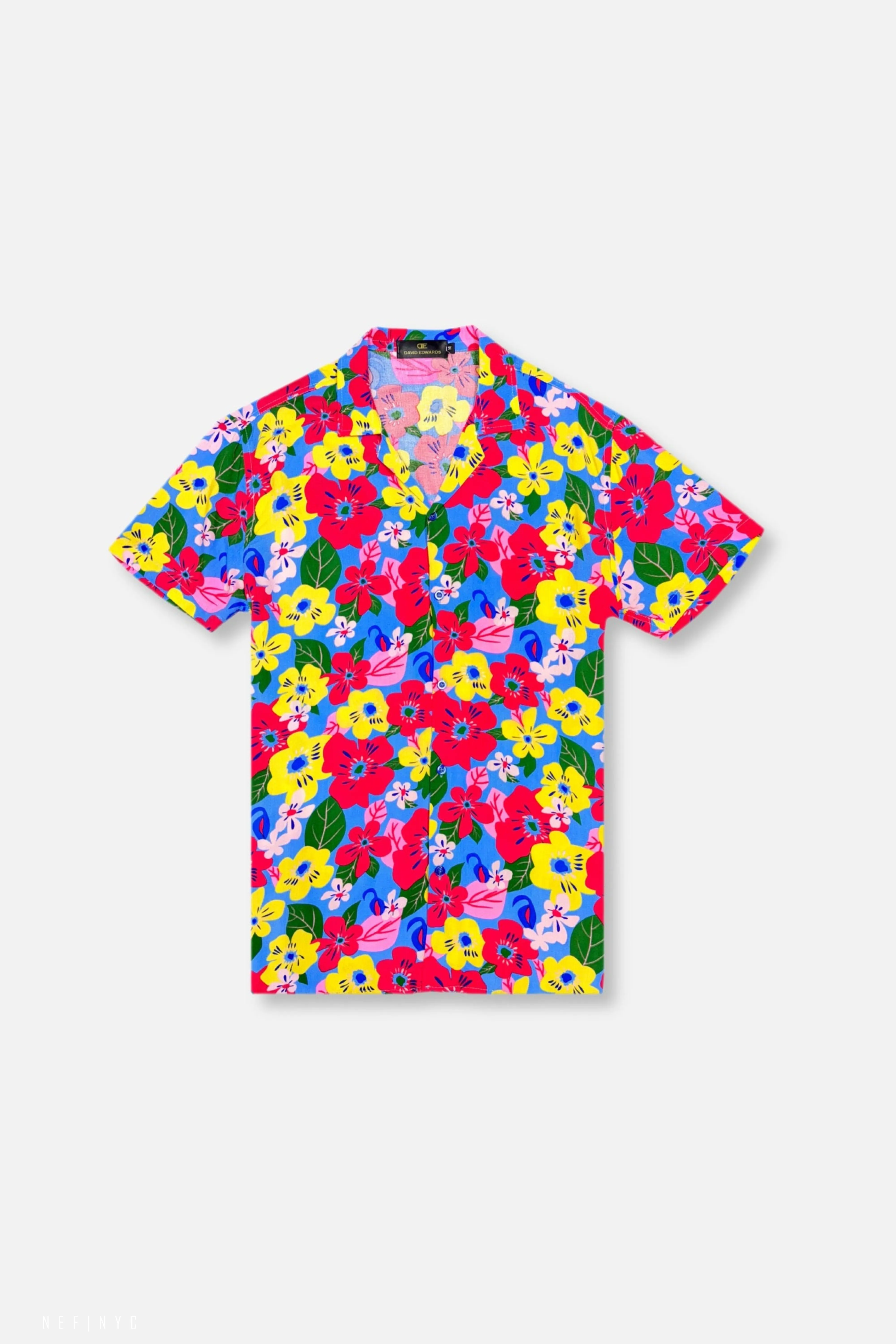Quiet Charm ShapeRetentionCloth Dakar Tropical Resort Revere Collar Shirt