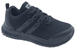 Heel Safe Plain Finish VORTEX Men's Black Round Toe Ultralight Athletic Fashion Shoes