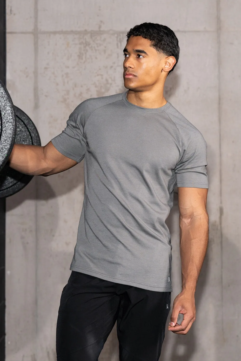 3 Pack Essential Training Top in Charcoal Breathable Design