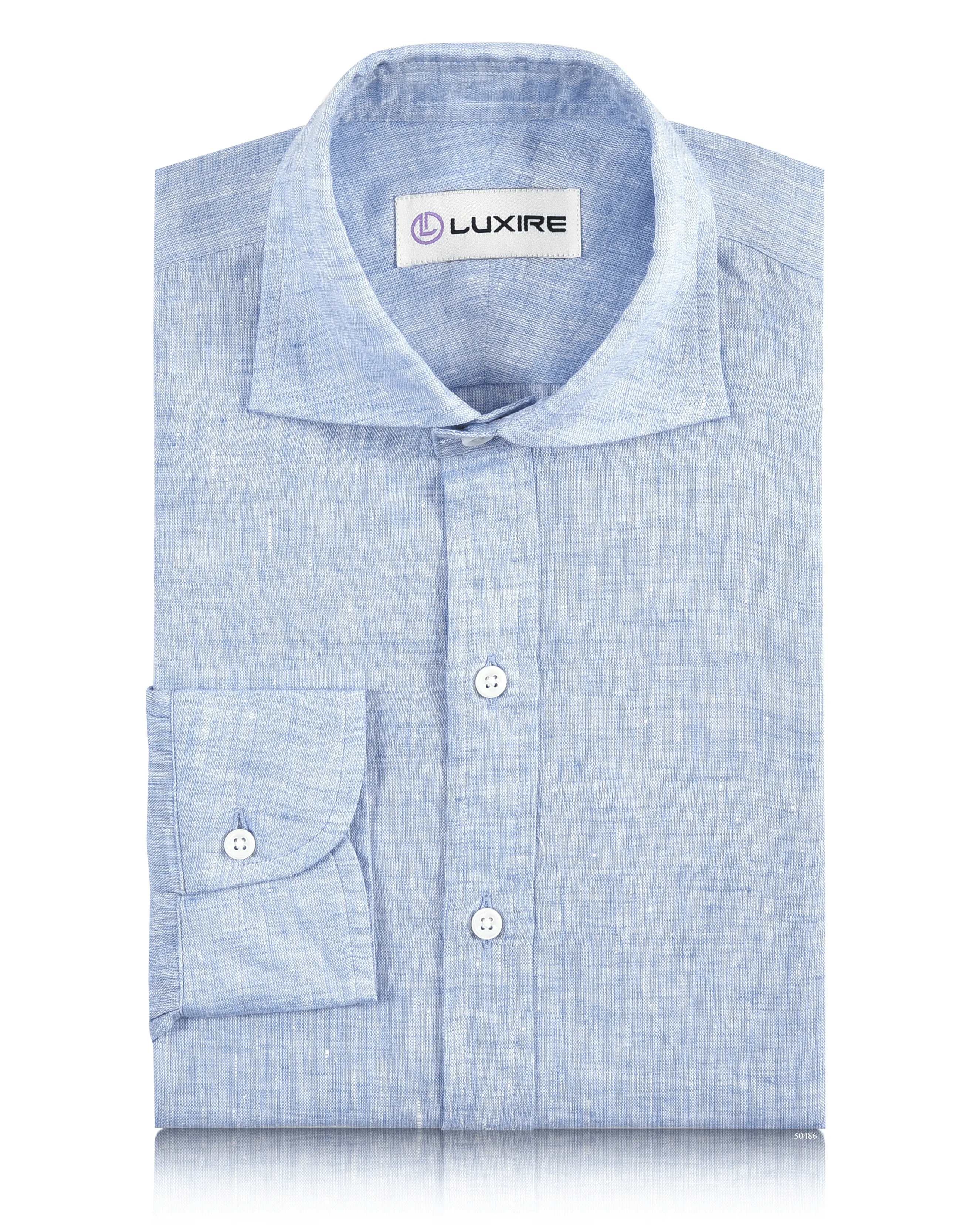 Virtual Fit Linen 60's: Light blue
