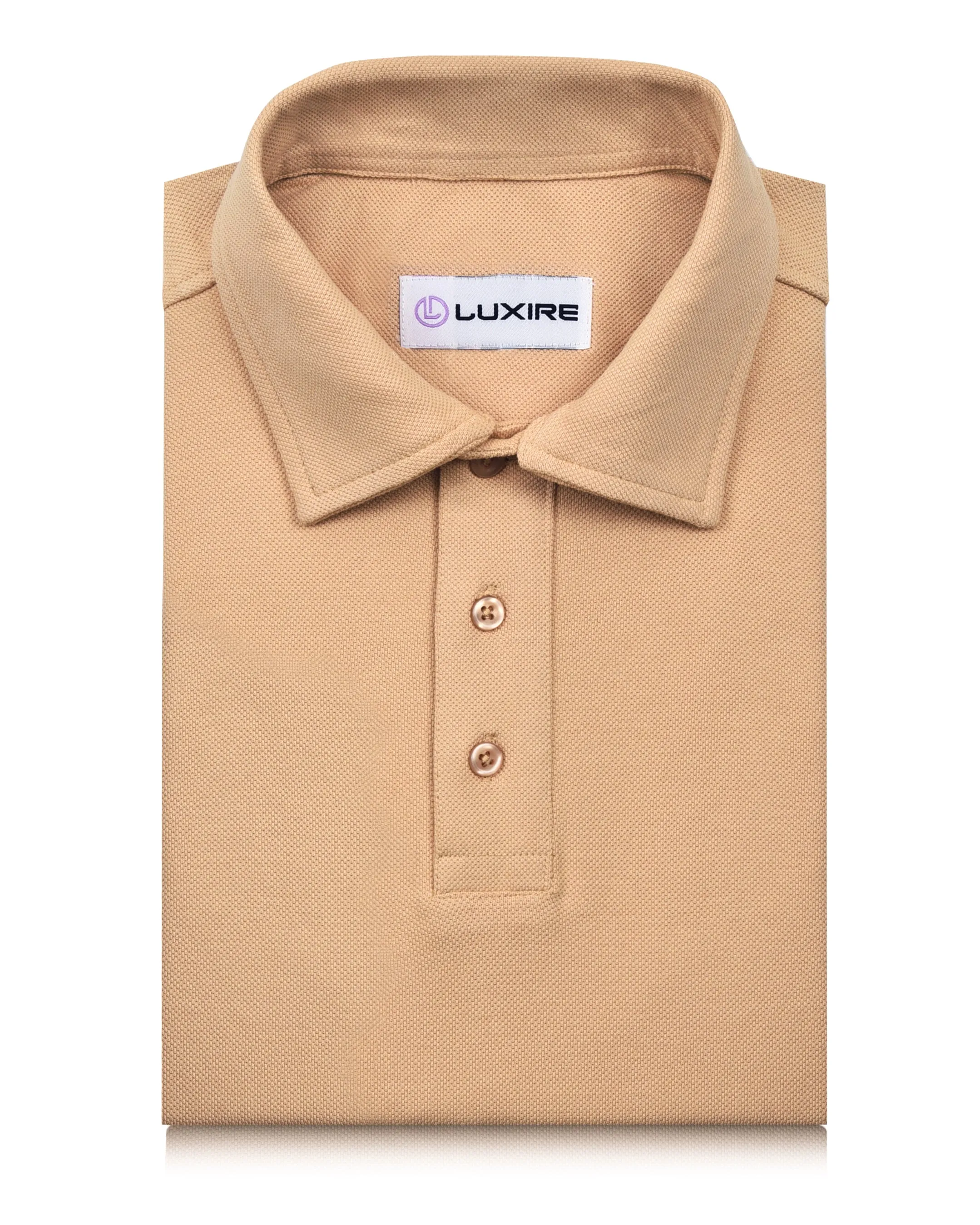 Classic Neckline EZS Aria Beige Polo