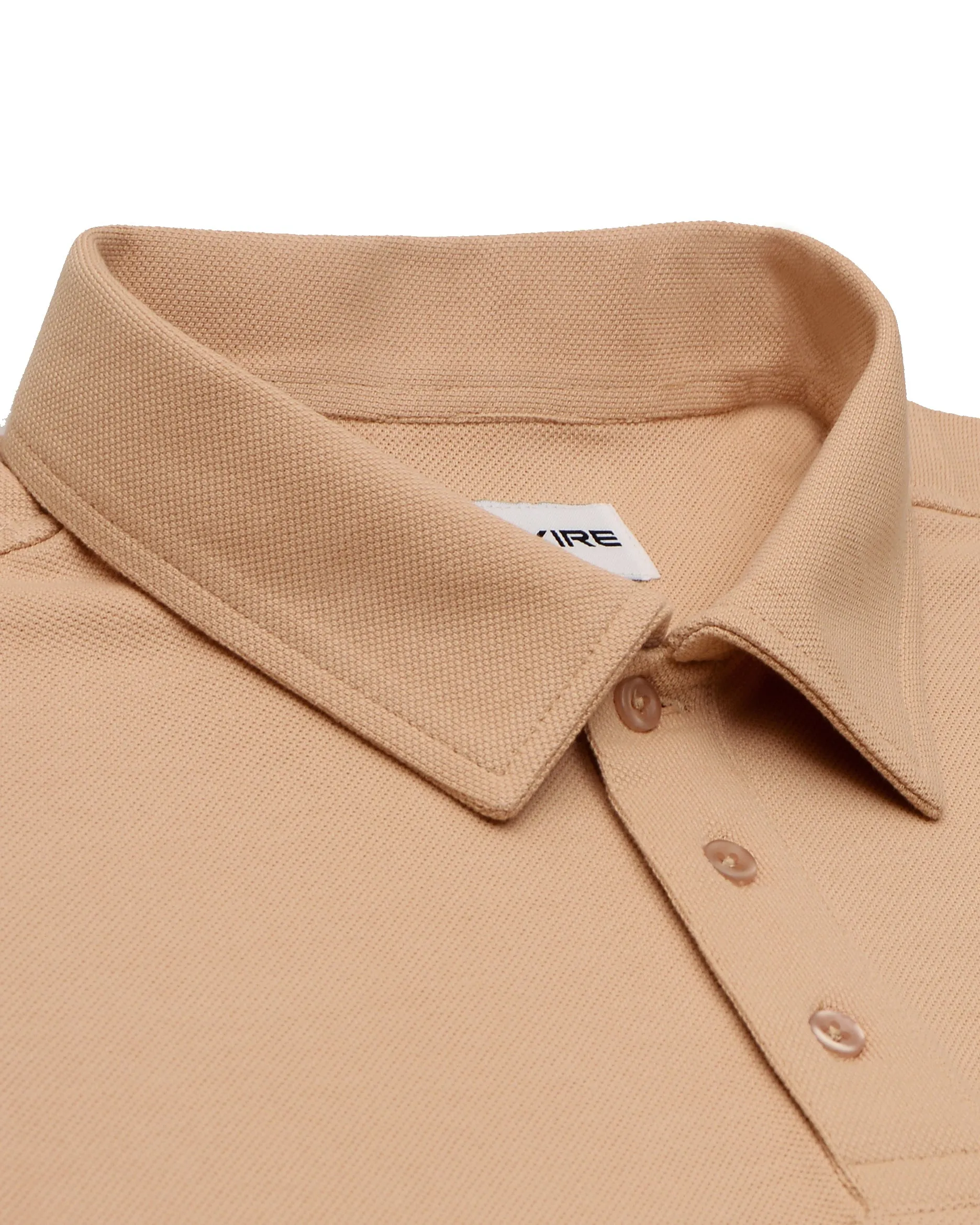 Relaxed Fit Summer Vacation EZS Aria Beige Polo