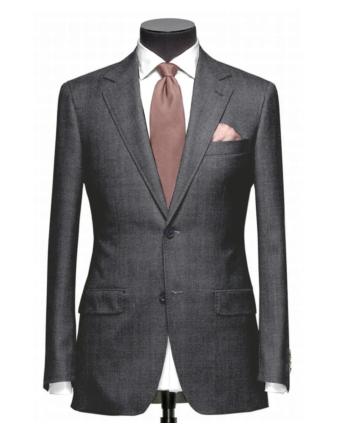 EThomas Wool Cashmere: Dark Grey Wool Jacket QuiltedPattern