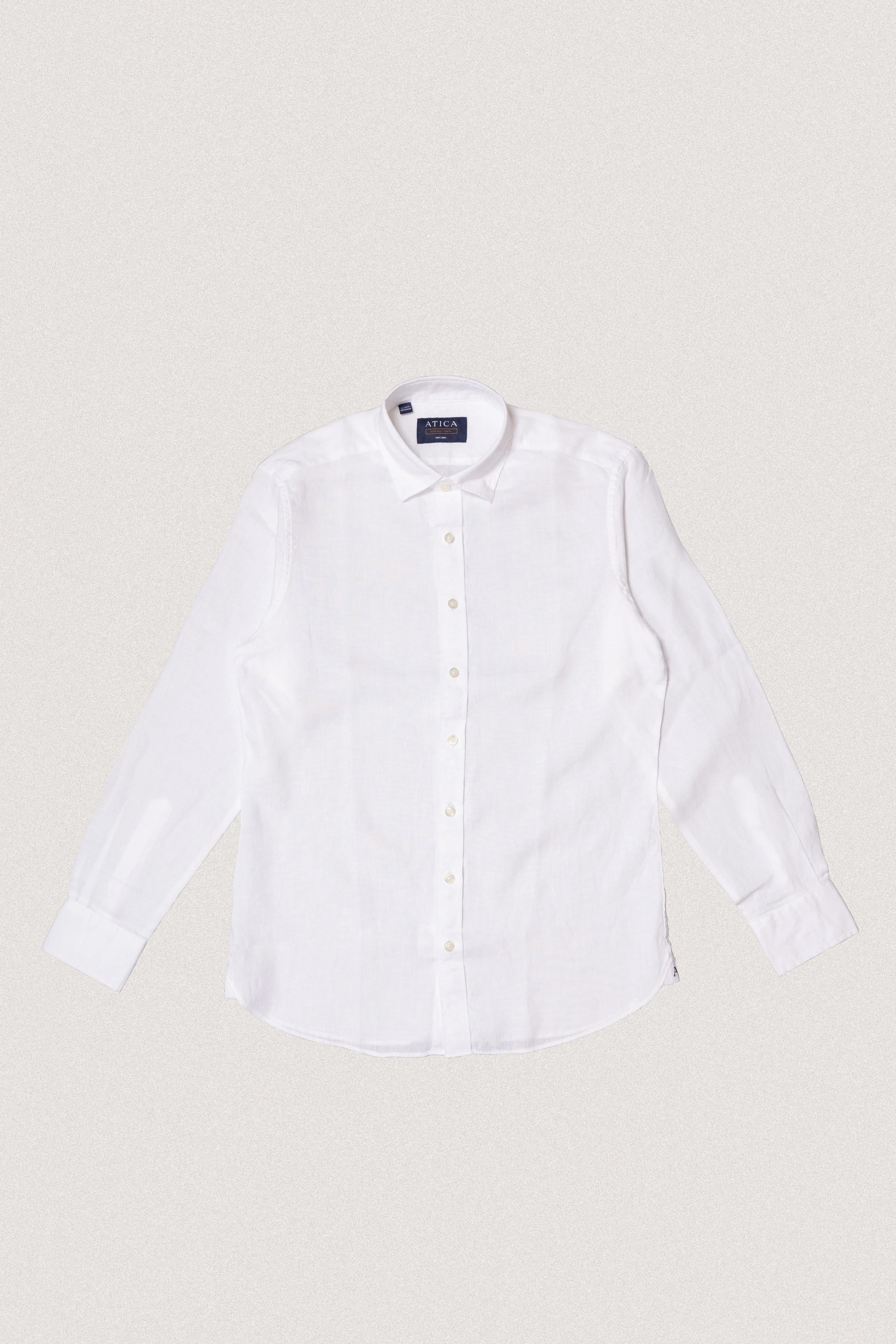 Non-irritating Everyday White Long Sleeve Linen Shirt