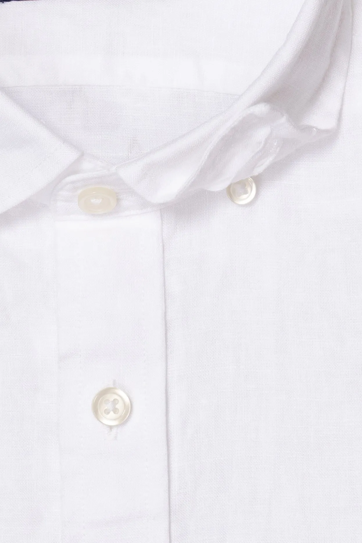 vacation wear Seasonal Wardrobe Everyday White Long Sleeve Linen Shirt