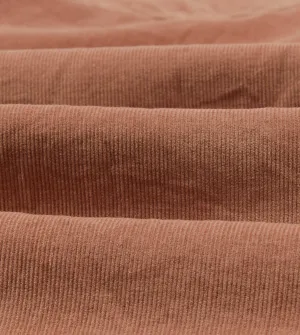 Washed Red Corduroy Two-Pocket Western Shirt Unisex Option