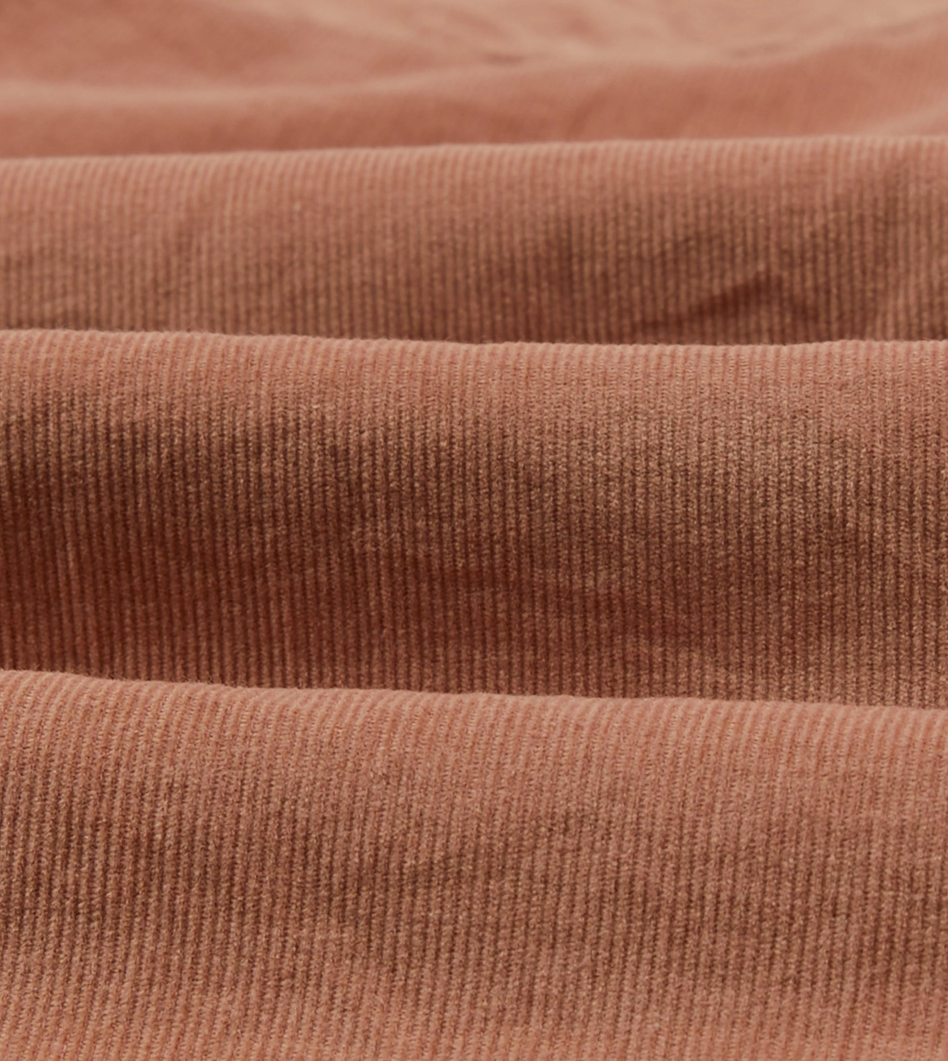 Washed Red Corduroy Two-Pocket Western Shirt Unisex Option