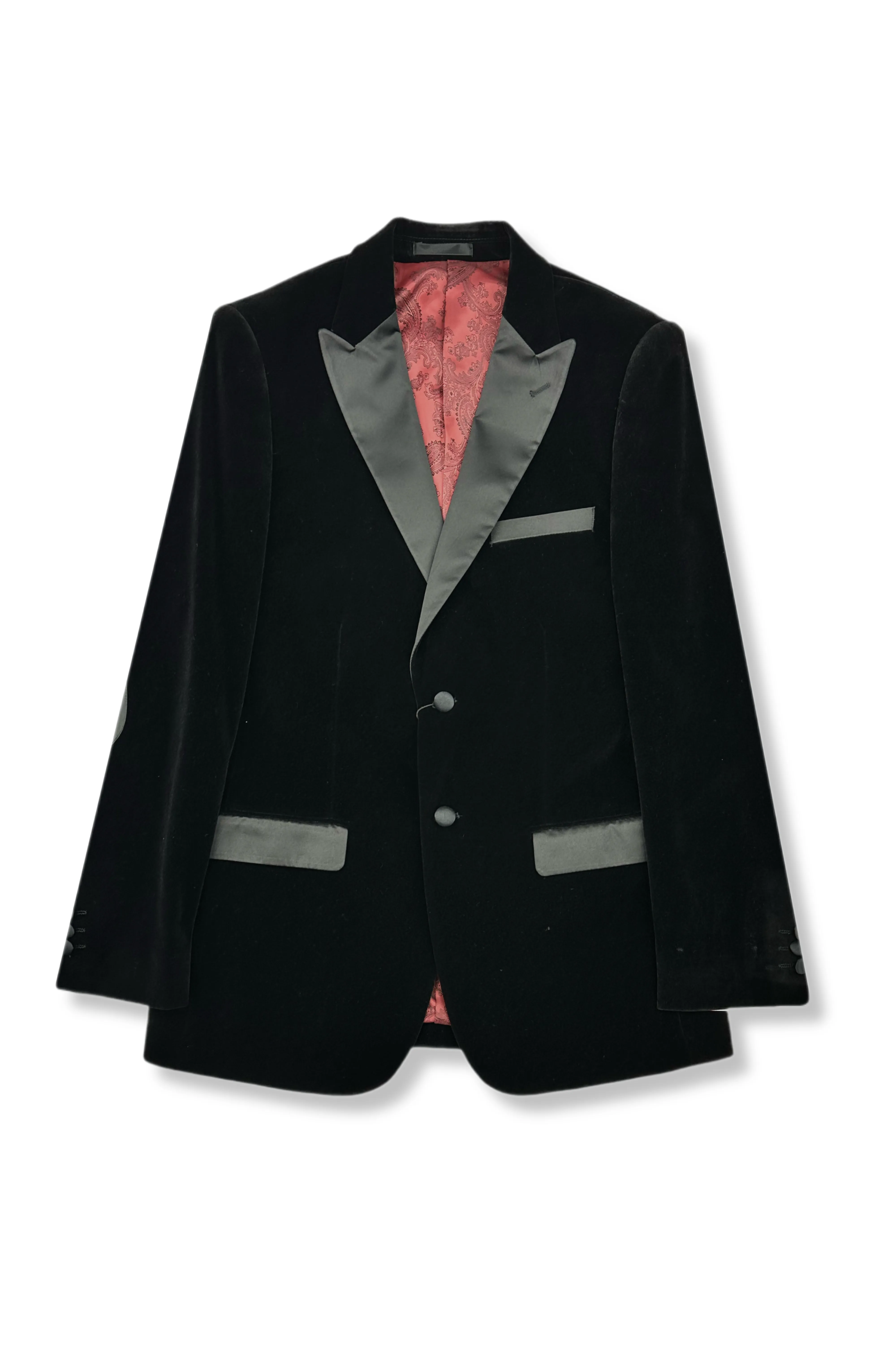 Wrinkle Free Texture Jarphious Velvet Blazer