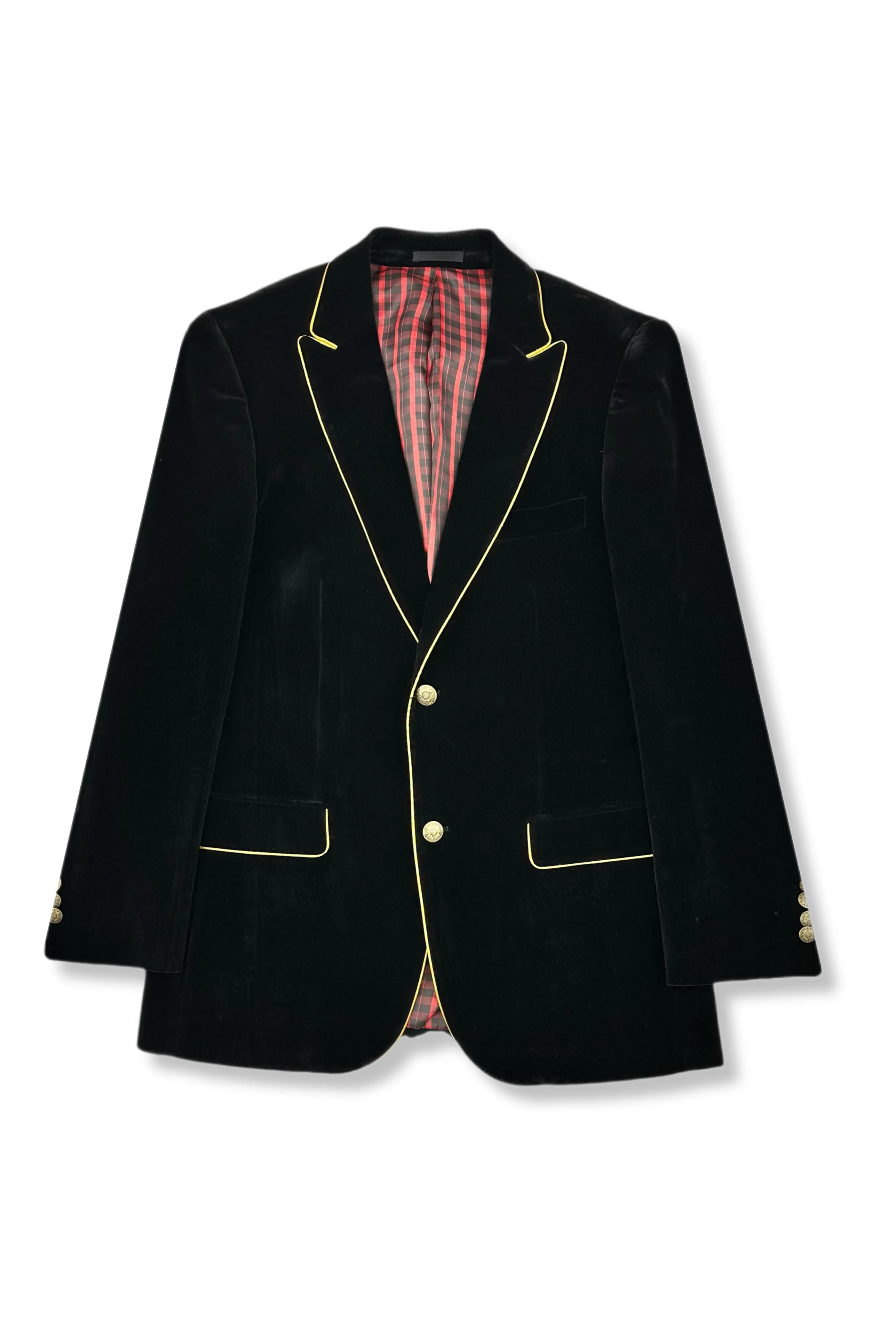 Non Slip Collar Easy Care Material Jensole Velvet Blazer