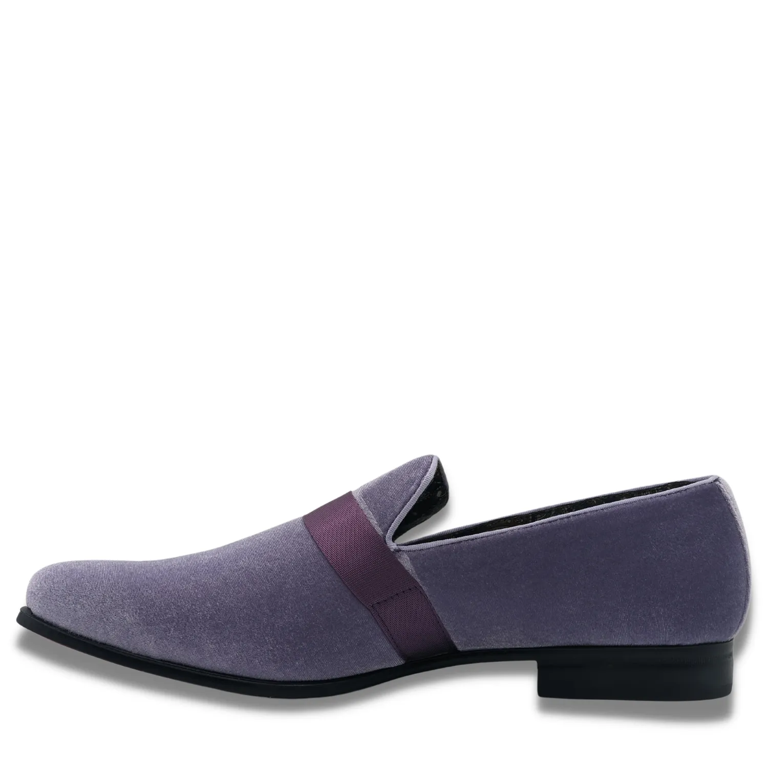 Men's Solid Velvet Lavender Fashion Shoes S91 Fashionable Look