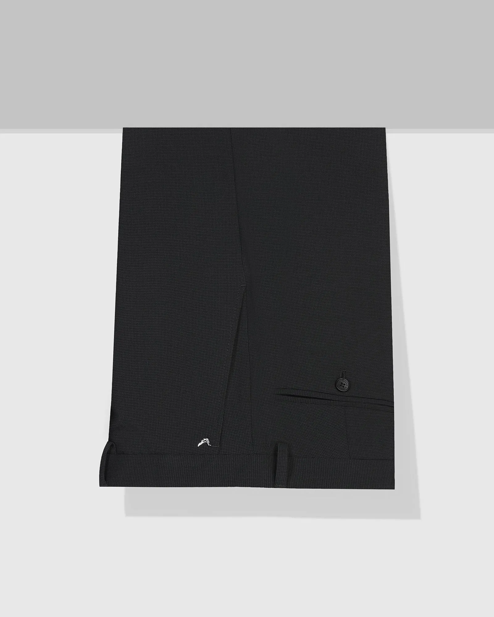 Temp Tech Slim Fit B-91 Formal Black Textured Trouser - Nexon RegularFit Outdoor Activity