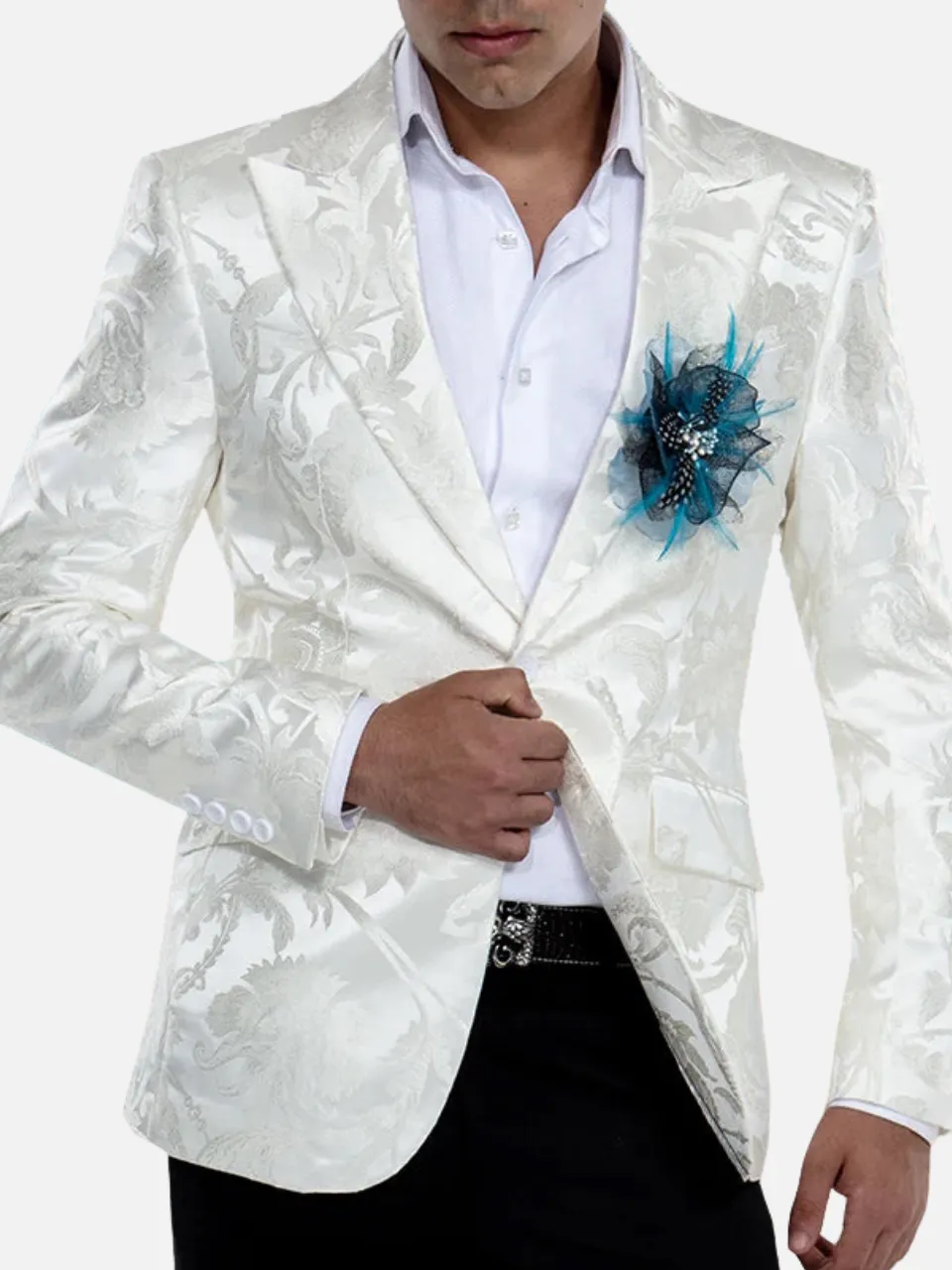 NonIrritatingSeams Breathable Mesh Panels Demar Victorian Blazer