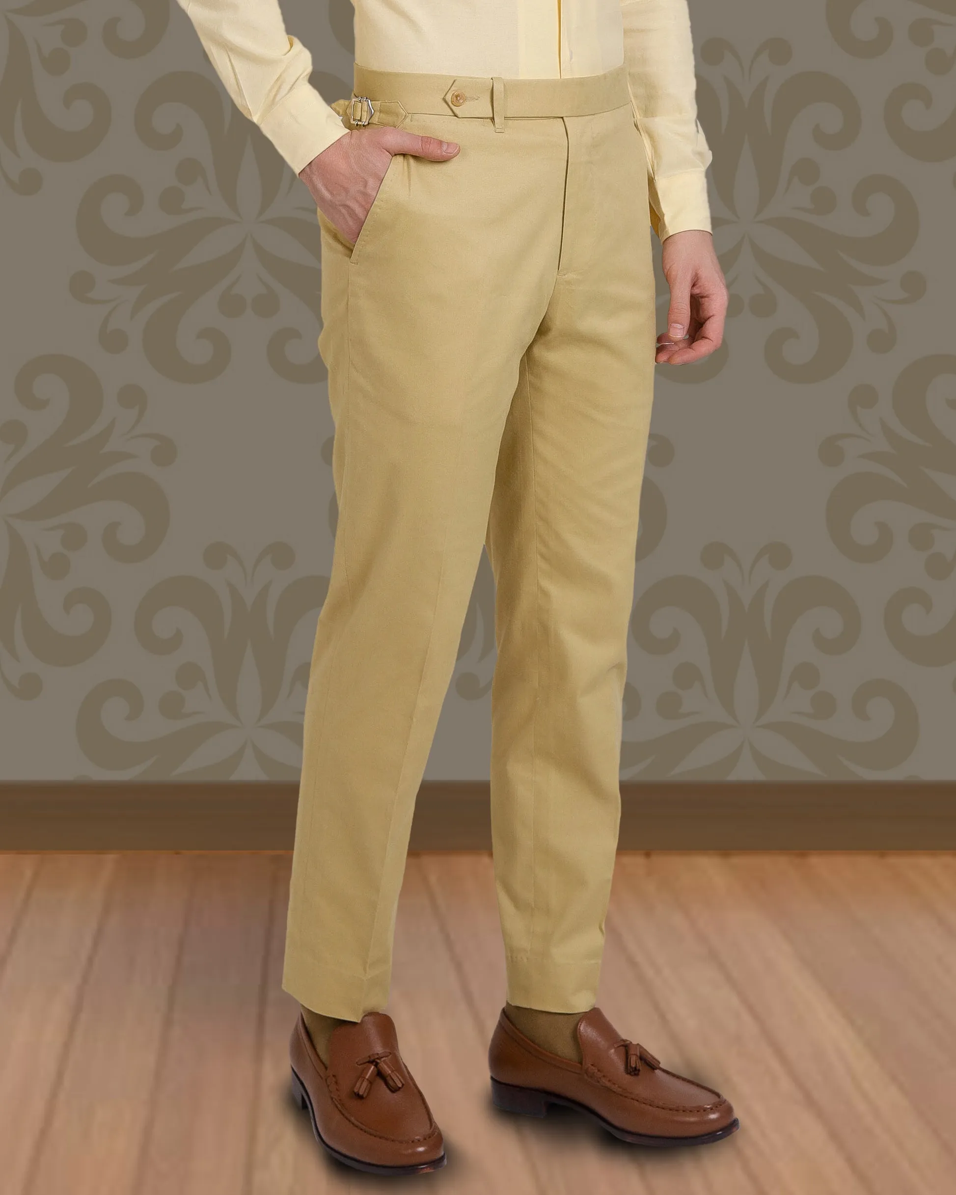Mellow Mustard Soft Twill Dress Pant Non Irritating